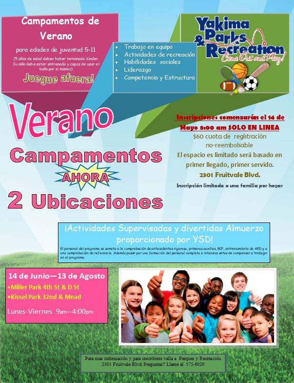 Summer Day Camps Yakima Parks And Recreation